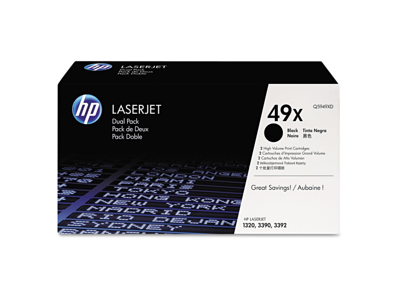 hp Toner pour hp LaserJet 1320/1320N, noir, pack double