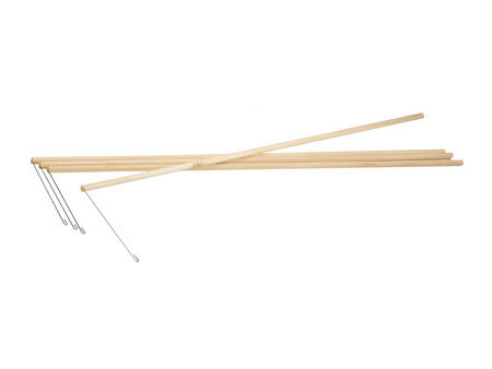 folia Bâton de lanterne, en bois, longueur: 600 mm