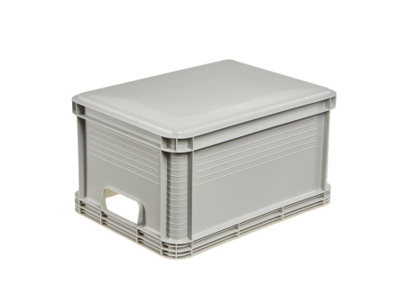 keeeper Caisse de rangement 'robert', 20 litres, gris clair