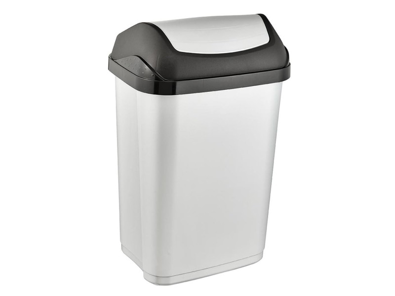 keeeper Poubelle 'swantje', 25 litres, argent / graphite