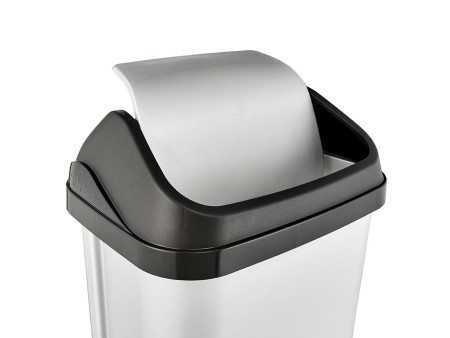 keeeper Poubelle 'swantje', 25 litres, argent / graphite