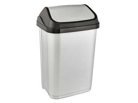 keeeper Poubelle 'swantje', 25 litres, argent / graphite