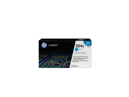 hp Toner hp 504A pour Color LaserJet CP3520n, cyan