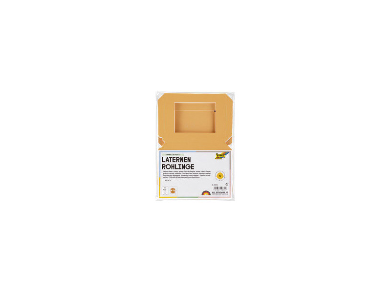 folia Pièces en carton pour lanterne, 135x135x180 mm, bleu