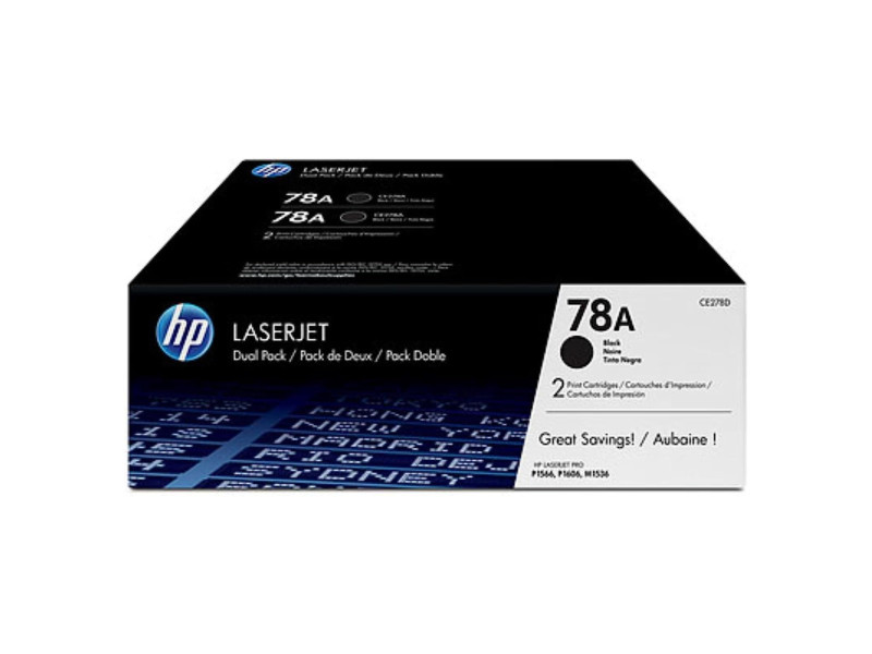 hp Toner pour hp LaserJet Pro P1560/P1600, noir, pack double