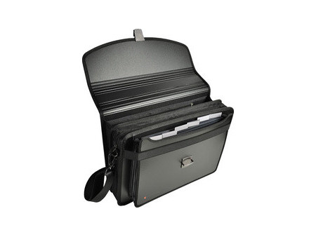 EXACOMPTA Valisette porte-documents EXATRAVEL, en PP, noir