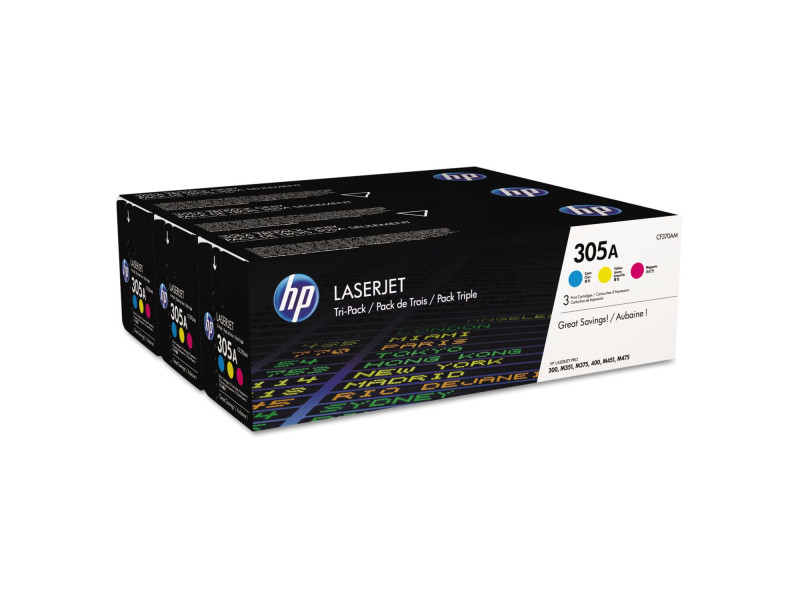 hp Toner hp 305A pour Color LaserJet MFP M451dw, 3 couleurs