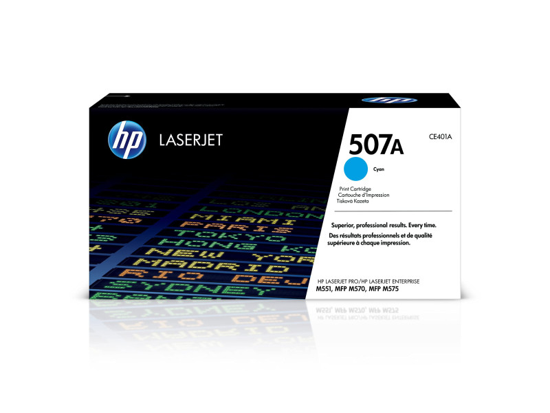 hp Toner hp 507A pour Color LaserJet M551dn, cyan