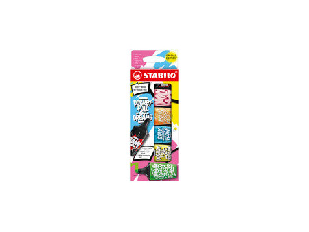 STABILO Surligneur BOSS MINI by Snooze One, étui de 3
