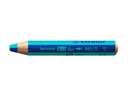 STABILO Crayon multi-talents woody 3en1 duo, rose/mauve lila