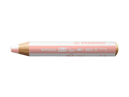 STABILO Crayon multi-talents woody 3en1 duo, rose/mauve lila