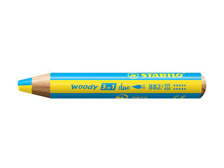 STABILO Crayon multi-talents woody 3en1 duo, rose/mauve lila
