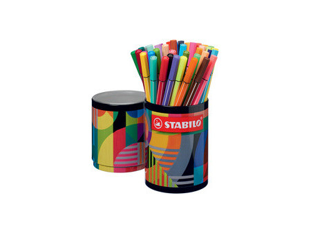 STABILO Feutre Pen 68, boîte métal de 45 ARTY