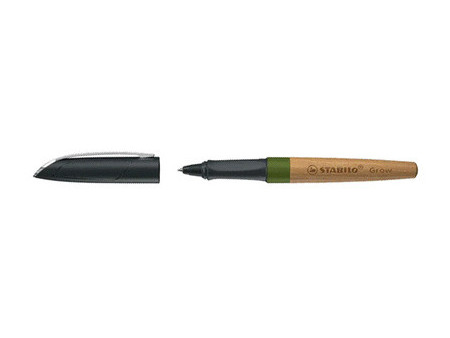 STABILO Stylo à bille Grow, vert mousse / chêne