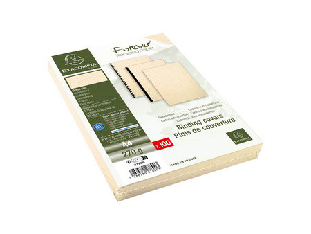 EXACOMPTA Couverture de reliure FOREVER, A4, noir