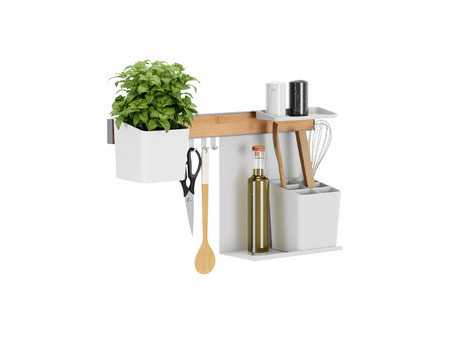 tesa KITCHEN Kit combi M, 7 pièces, blanc