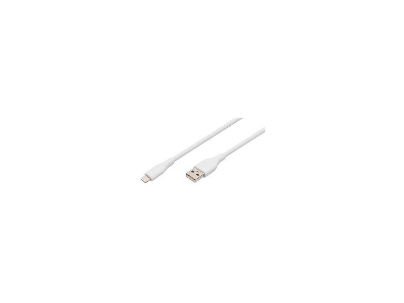 DIGITUS Câble silicone, USB-A - Lightning, 0,5 m