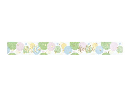 folia Ruban adhésif décoratif Washi-Tape HOTFOIL GOLD Hello