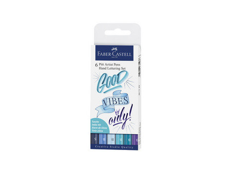 FABER-CASTELL Feutre PITT artist pen, étui de 6