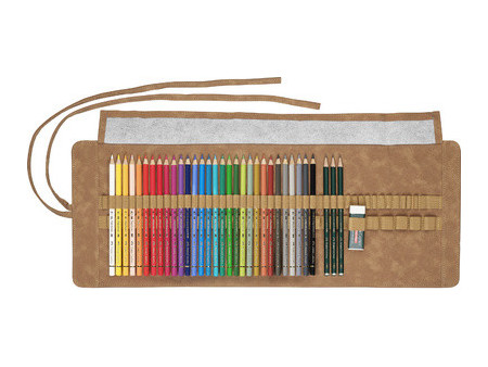 FABER-CASTELL Crayons de couleur POLYCHROMOS, étui de 34