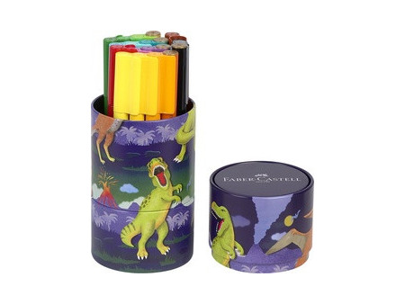FABER-CASTELL Feutre CONNECTOR PEN, Dinobox de 20