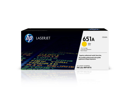 hp Toner hp 651A pour Color LaserJet Enterprise 700, jaune