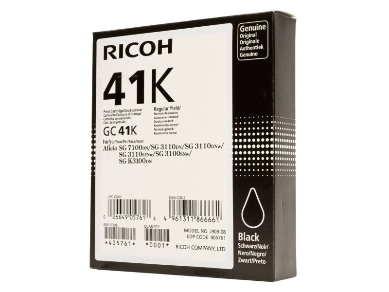 RICOH Toner 41K pour RICOH Aficio SG3110DN, noir, HC