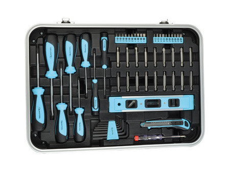 QUANTOOL Jeu d'outils, mallette de 98 pièces