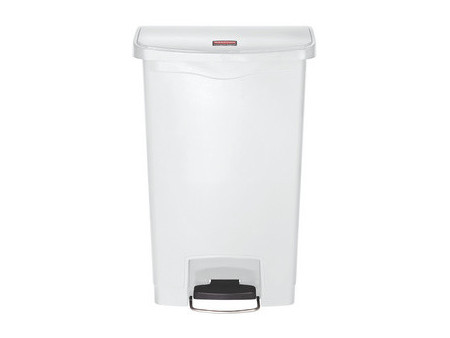 Rubbermaid Collecteur à pédale Slim Jim, 50 litres, rouge