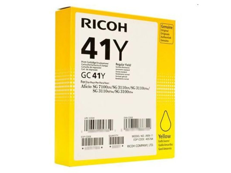 RICOH Toner pour RICOH Aficio SG3110DN, jaune, HC