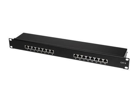 LogiLink Panneau de brassage 19' cat.6 EconLine, 24 ports