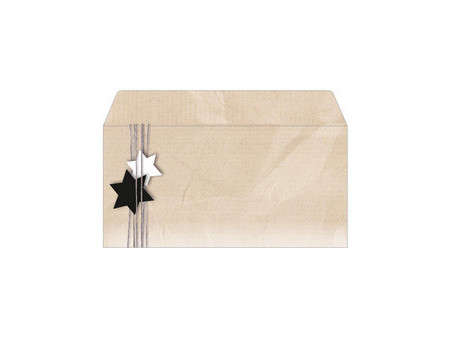 sigel Enveloppe à motif de Noël 'Christmas Wrapping', long