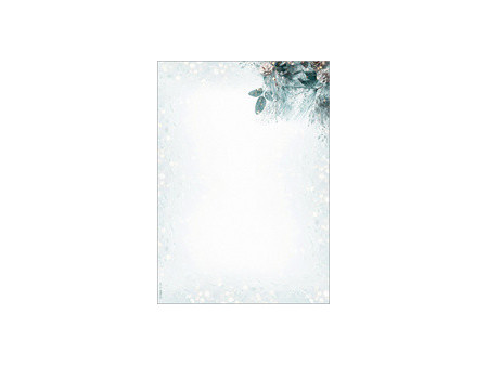 sigel Papier à motif de Noël 'Eucalyptus magic', A4