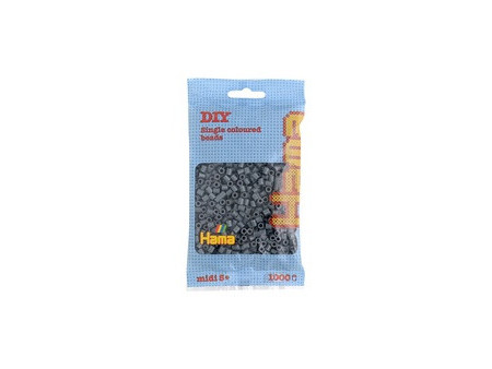 Hama Perles à repasser midi, dans un sachet, gris