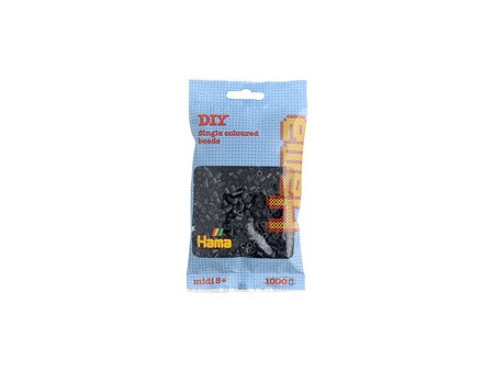 Hama Perles à repasser midi, dans un sachet, gris