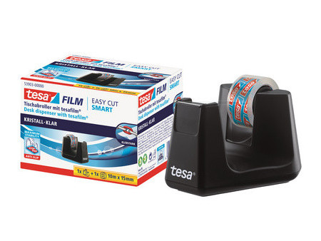 tesa Dévidoir de bureau SMART, équipé, noir