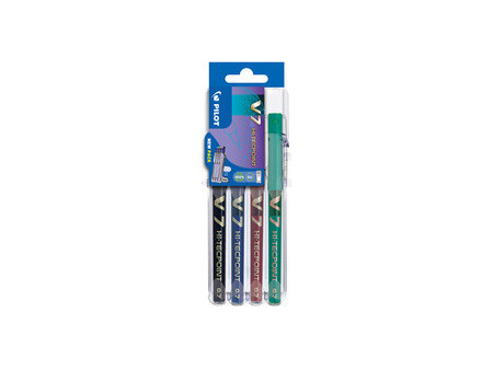 PILOT Stylo roller Hi-Tecpoint V5 Set2Go, étui de 4