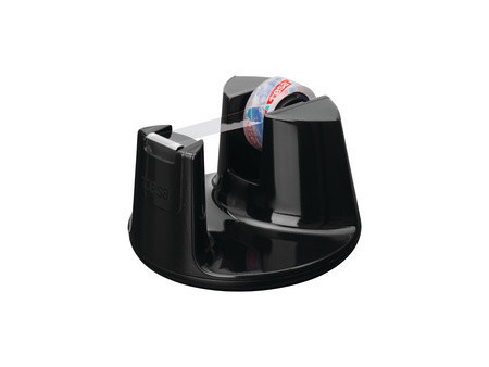 tesa Dévidoir de bureau Easy Cut Compact, équipé, noir