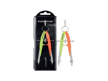 STAEDTLER Compas de précision Mars Comfort Neon, bleu/vert