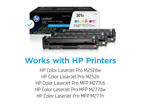 hp Toner hp 201X pour LaserJet Pro M252n, 3 couleurs