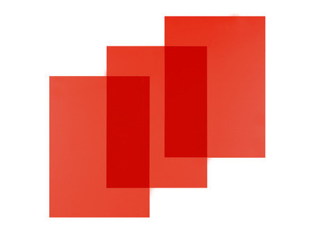 pavo plats de couverture, A4, PVC, 0,20 mm,rouge transparent