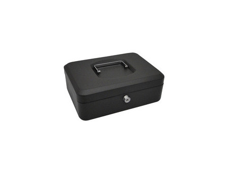 pavo Caisse à monnaie, (L)250 x (P)180 x (H)90 mm, noir