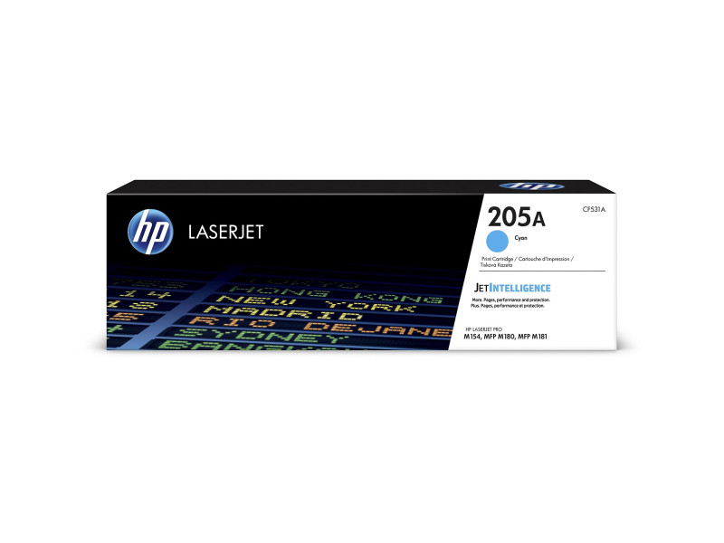 hp Toner hp 205A pour LaserJet Pro MFP M180n, cyan