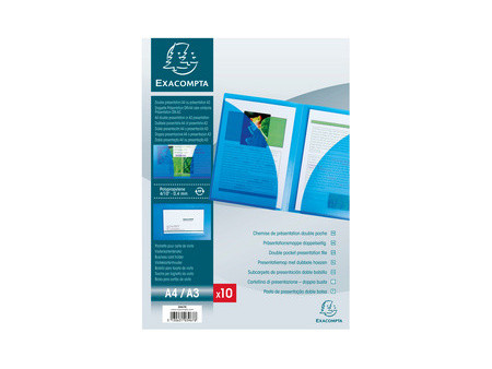 EXACOMPTA Chemise de présentation, en PP, A4, cristal