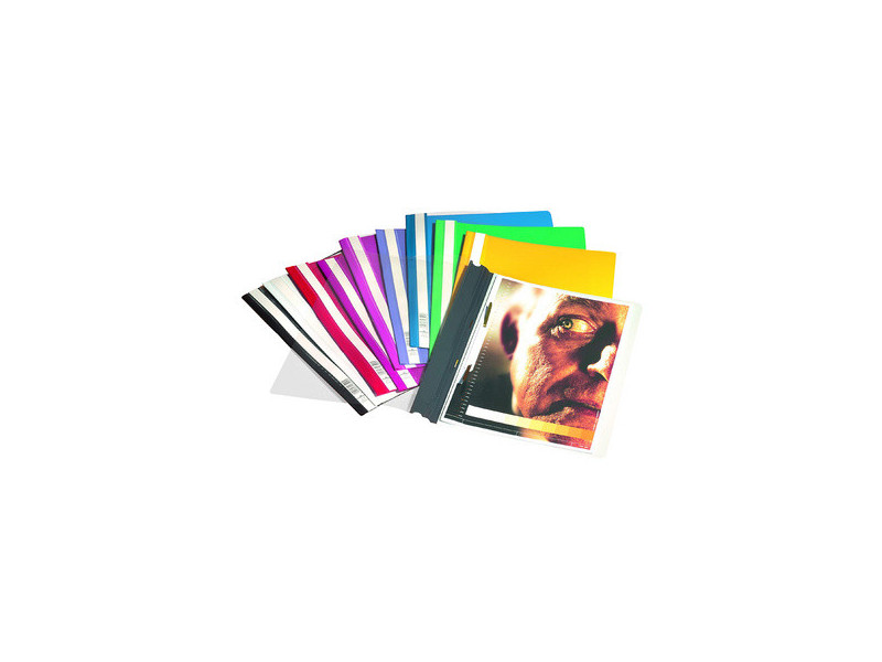 DURABLE Chemise à lamelle, A4, en film rigide, gris