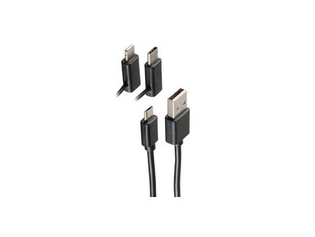 shiverpeaks Câble de données & de charge BASIC-S 3en1, 1,0 m