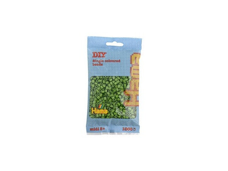 Hama Perles à repasser midi, dans un sachet, vert pastel