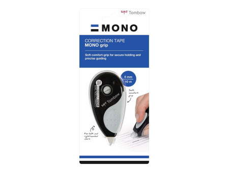 TOMBOW Roller de correction 'MONO grip', 5,0 mm x 10 m, noir
