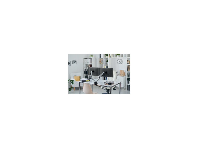 DURABLE Bras SELECT PLUS, pour 2 écrans, pince