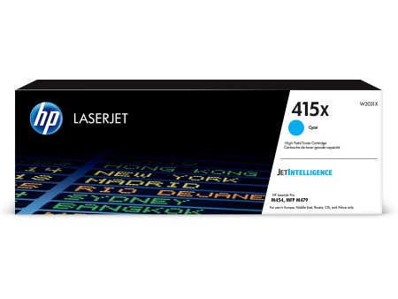 hp Toner hp 415X pour Color LaserJet Pro M454dn, cyan